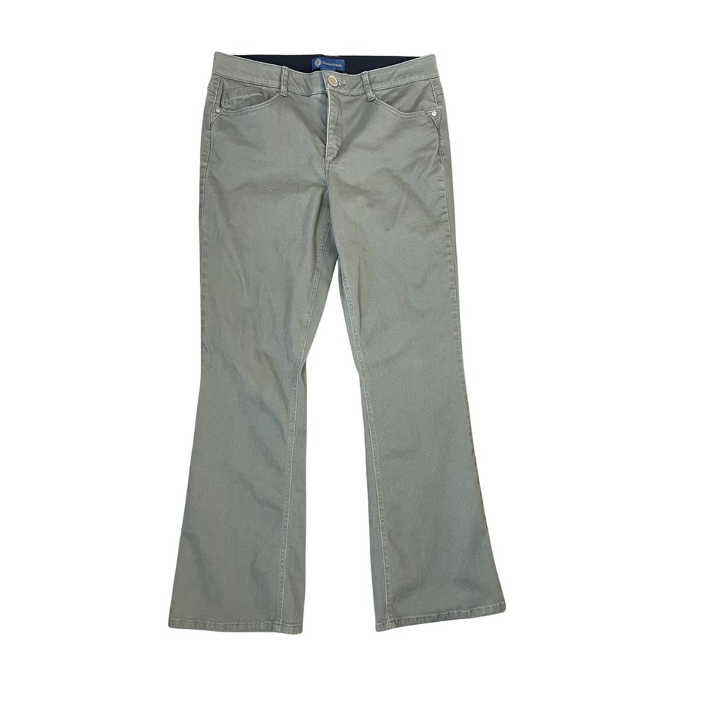 Democracy Absolution Itty Bitty Bootcut Pants Olive Green Womens 14 B12214NX2